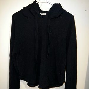 Garage hooded black long sleeve sweatshirt! Great for every day & activewear S-L